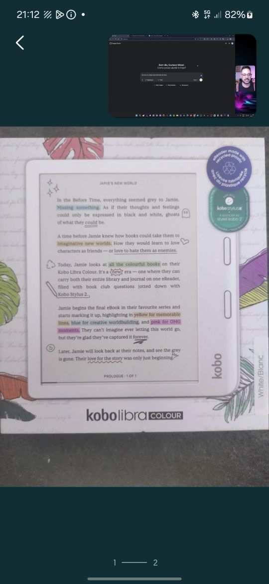 Kobo libra colour na caixa lacrado nunca aberto
