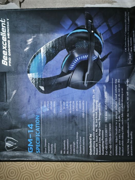 Auscultadores Beexcellent GM-14