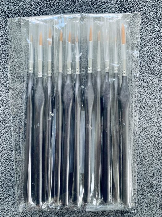 Pędzle pędzelki akcesoria modelarskie plastyczne