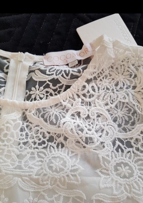 Cocomore, biała, ecru, koronkowa sukienka, rozm.M/L, nowa z metką