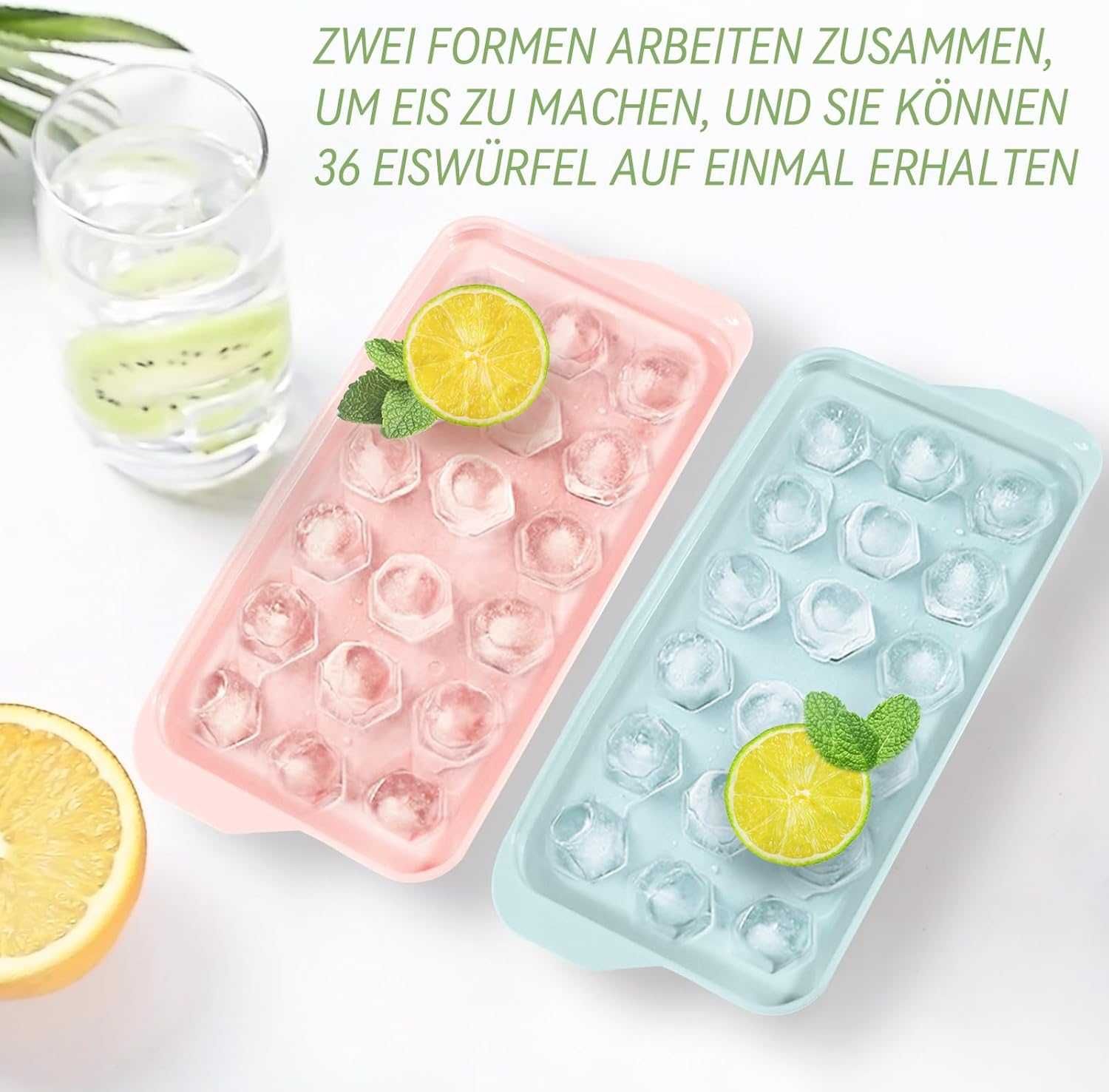 Nowa foremka do lodu / foremki / 2 szt / diamenty / 36 kostek !3390!