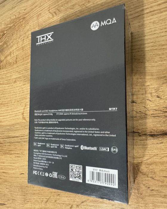 Підсилювач FiiO BTR7 | THX | Bluetooth 5.1 | 9 год | 160 мВт | Новий