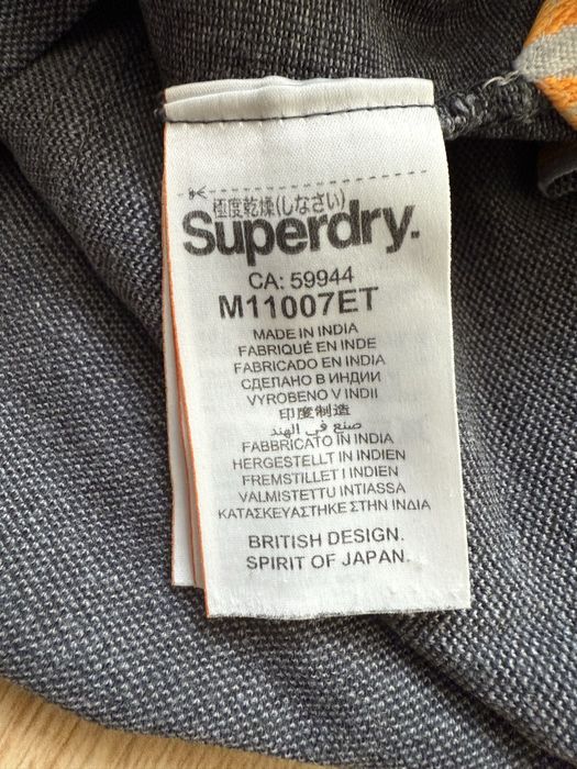 Szary T-shirt Superdry premium L