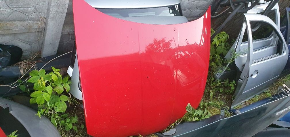 Maska przod  pokrywa silnika Seat leon I czerwona ładna toledo II