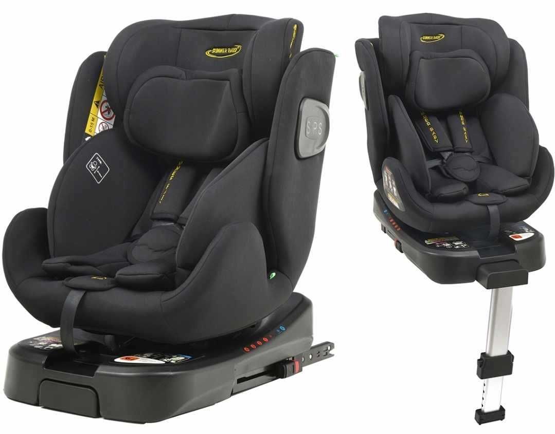 Fotelik Samochodowy COMO 40-150CM Obrotowy 360° ISOFIX z Nogą i-Size
