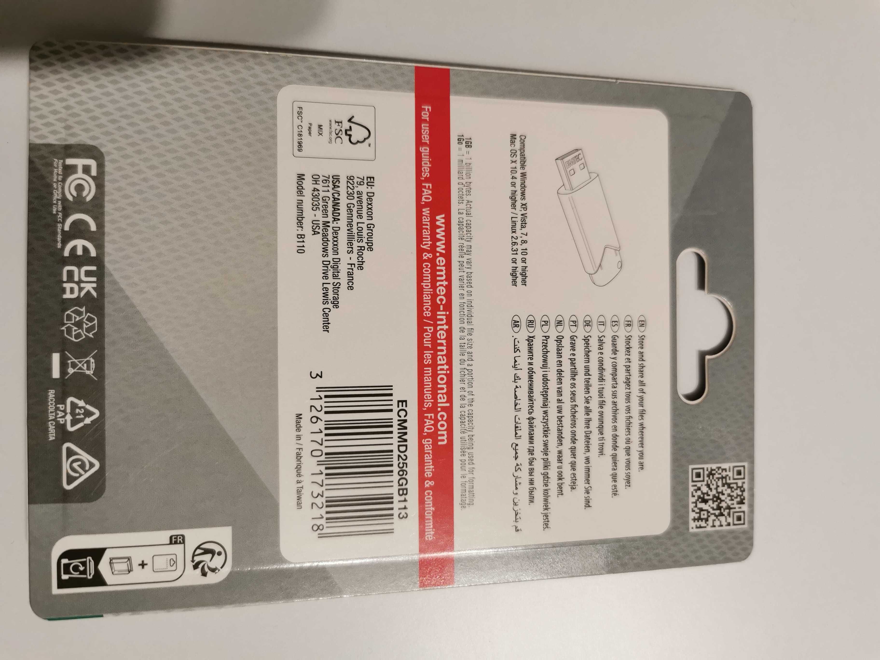 Pendrive pamięć usb Emtec 256gb USB 3.2 szybki nowy!