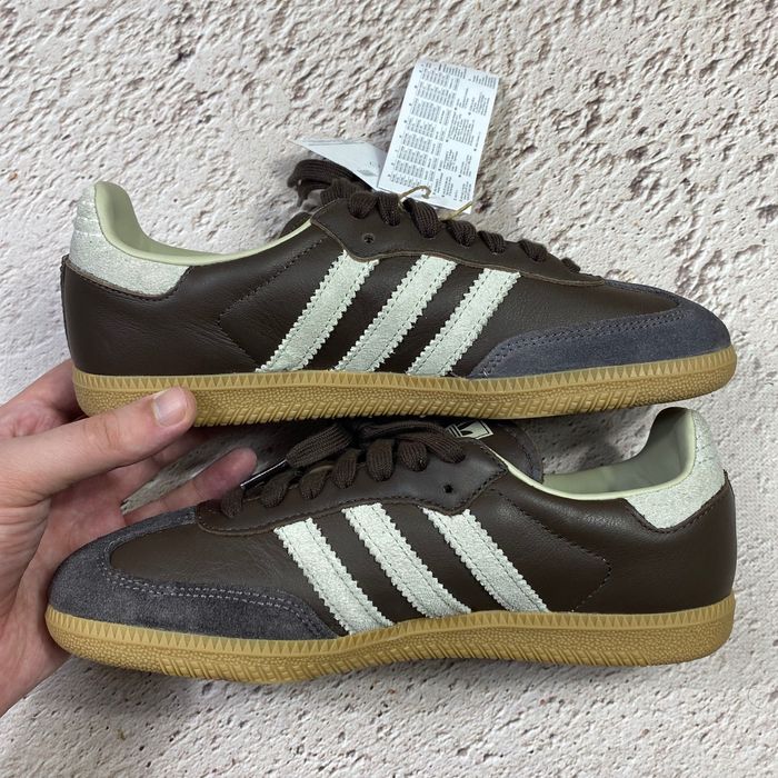 оригінал id1481 нові жіночі кеди adidas casual samba og brown