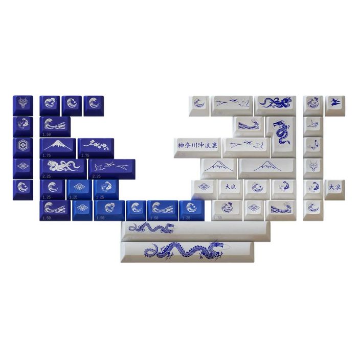 Кейкапи для механічних клавіатур KAT Great Wave (2 різні комплекти)