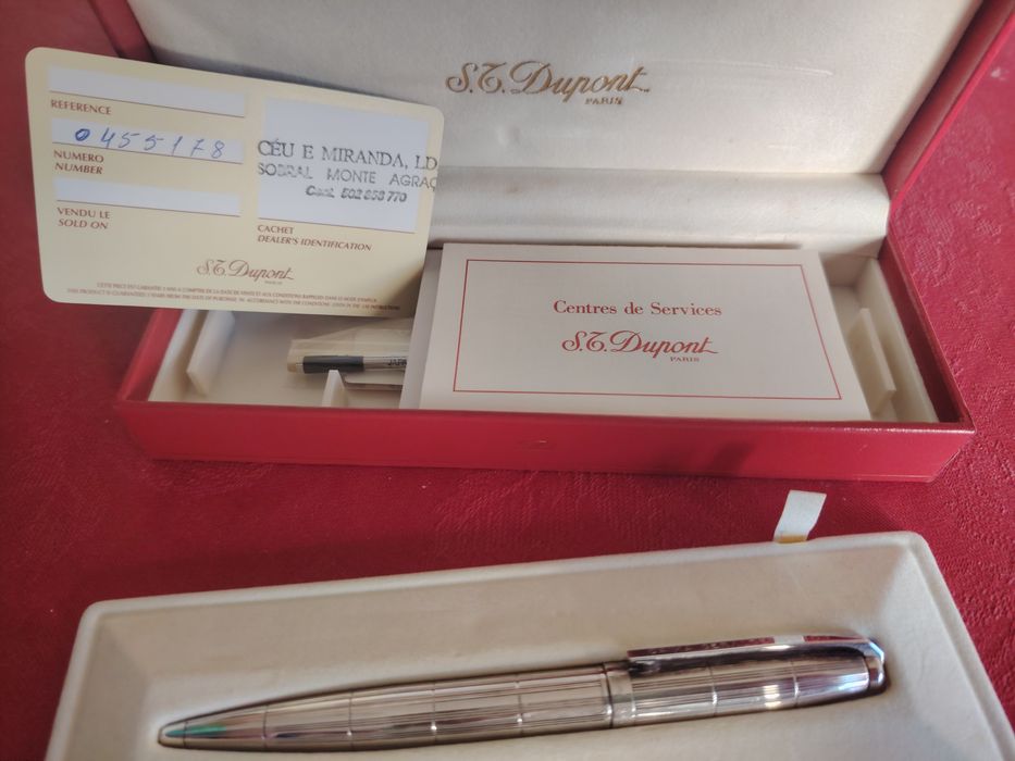 Caneta Dupont em prata