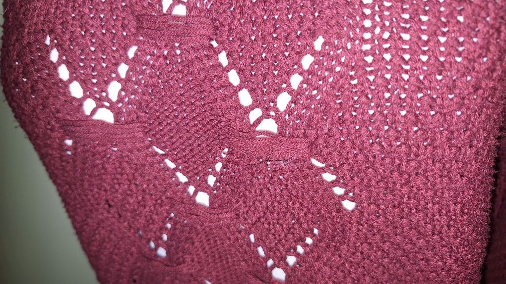 Sweter burgundowy XXL