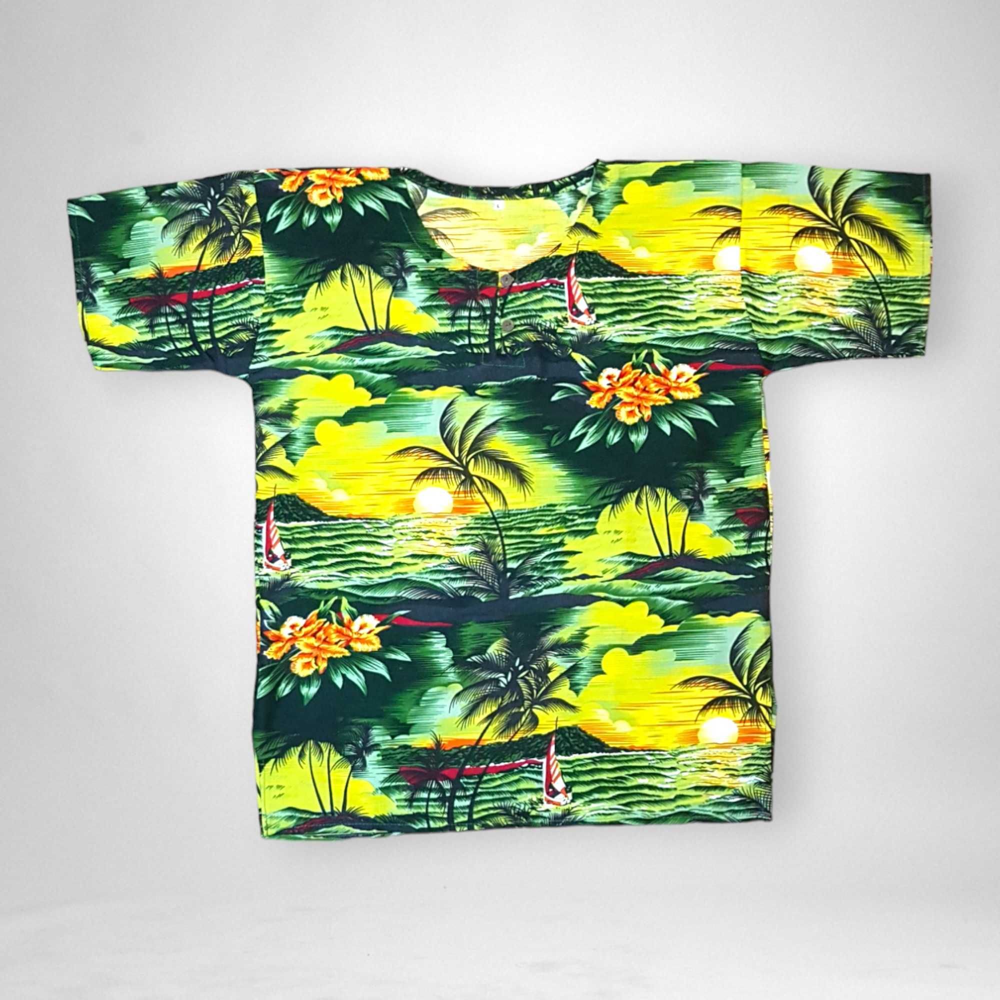 Koszula Plażowa z Bali Hippie Boho Tropical Unisex