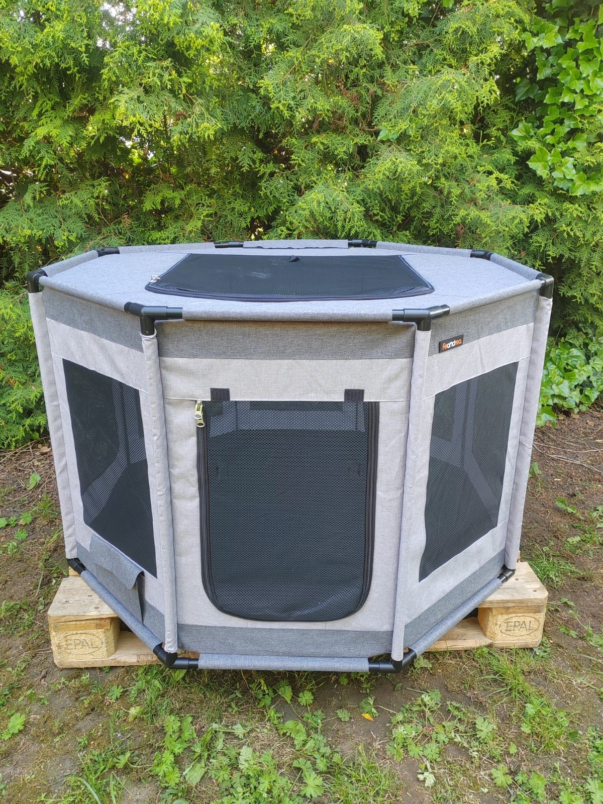 Przestrzeń Kojec dla Piesków 112cmx112cm62cm transporter dla psa