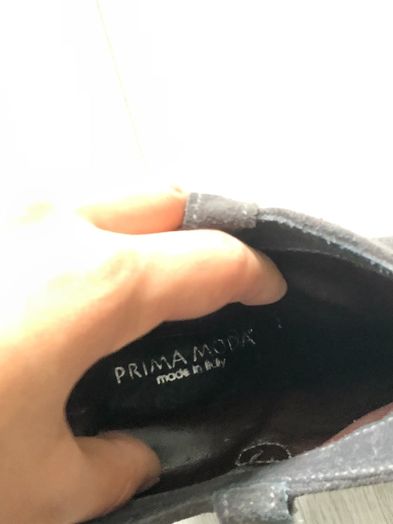 Skórzane botki z PRIMA MODA