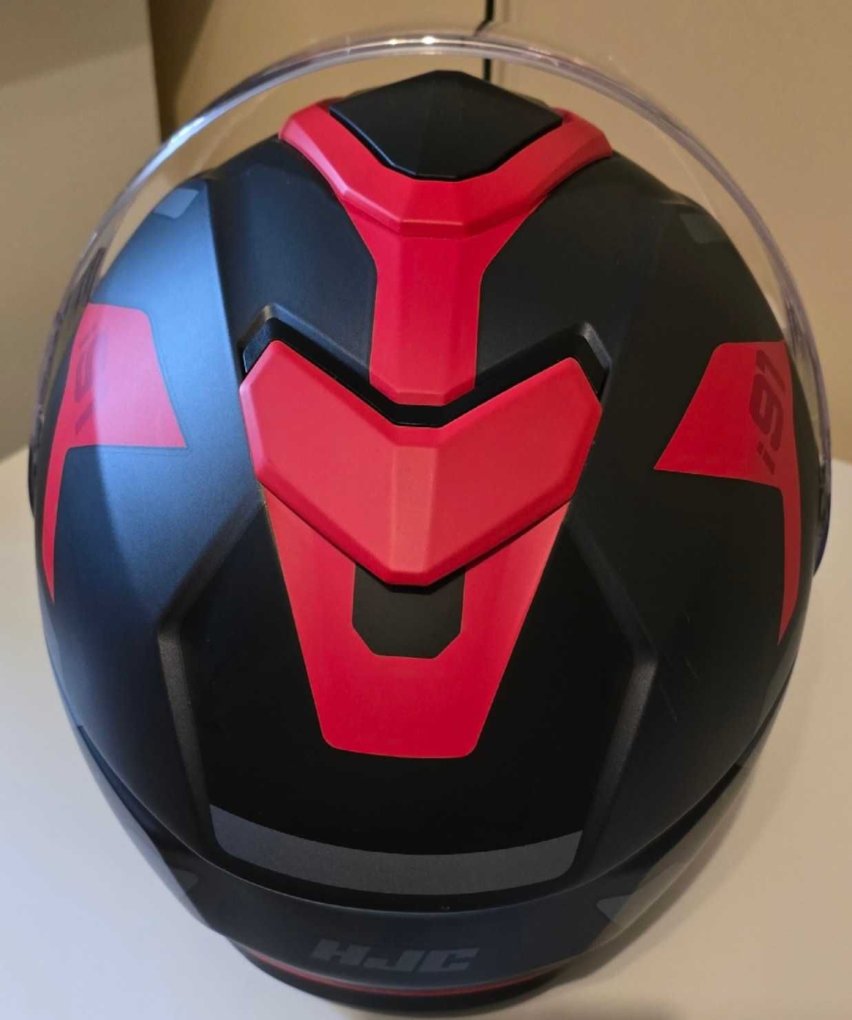 Kask HJC I91 CARST BLACK/RED (rozmiar L) + Interkom HJC SMART 21B