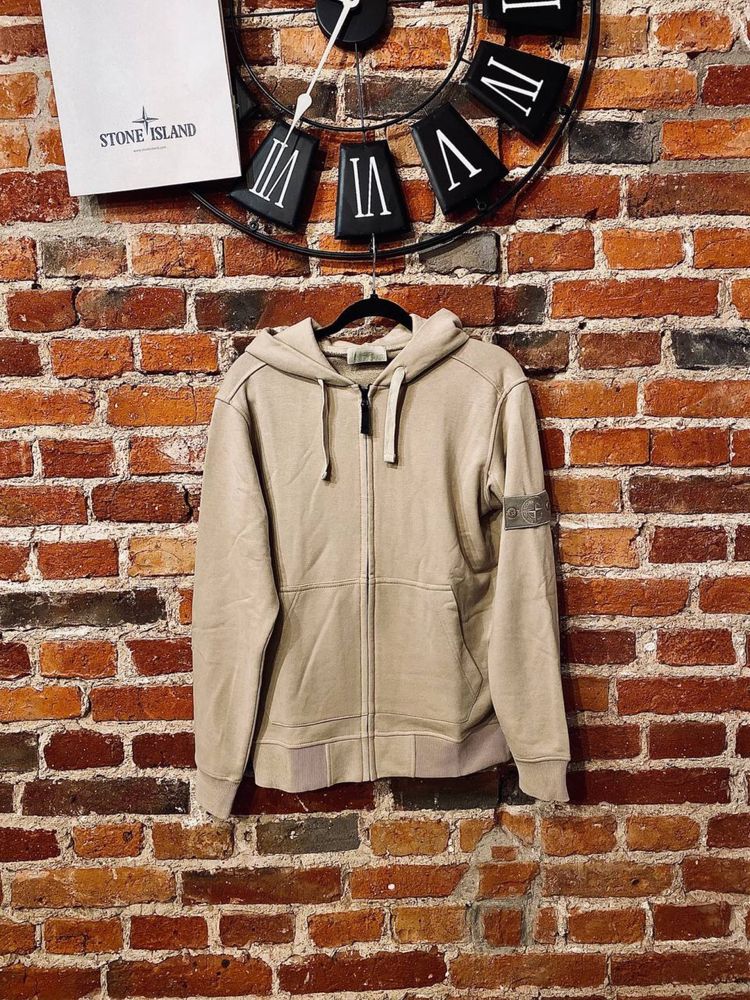 Zip hoodie Stone Island Ghost patch patka bluza z kapturem logo SI