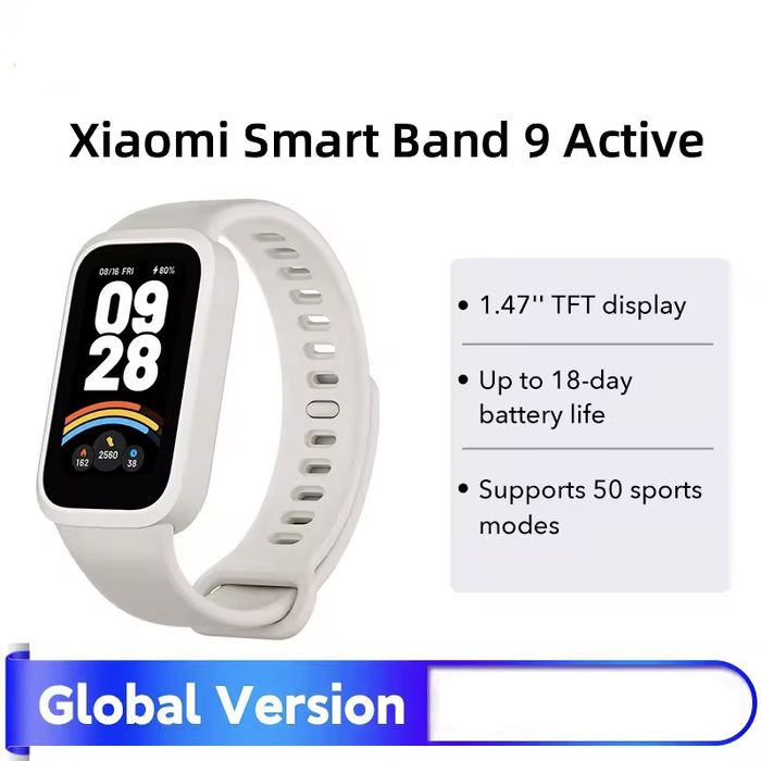 Фітнес годинник Mi Smart Band 9 Active 1.47" до 18 днів смарт Xiaomi
