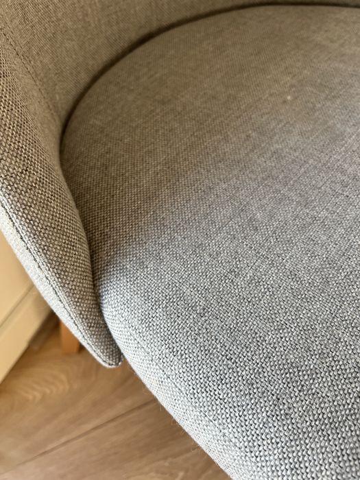 Krzesla tapicerowane szare komplet x6