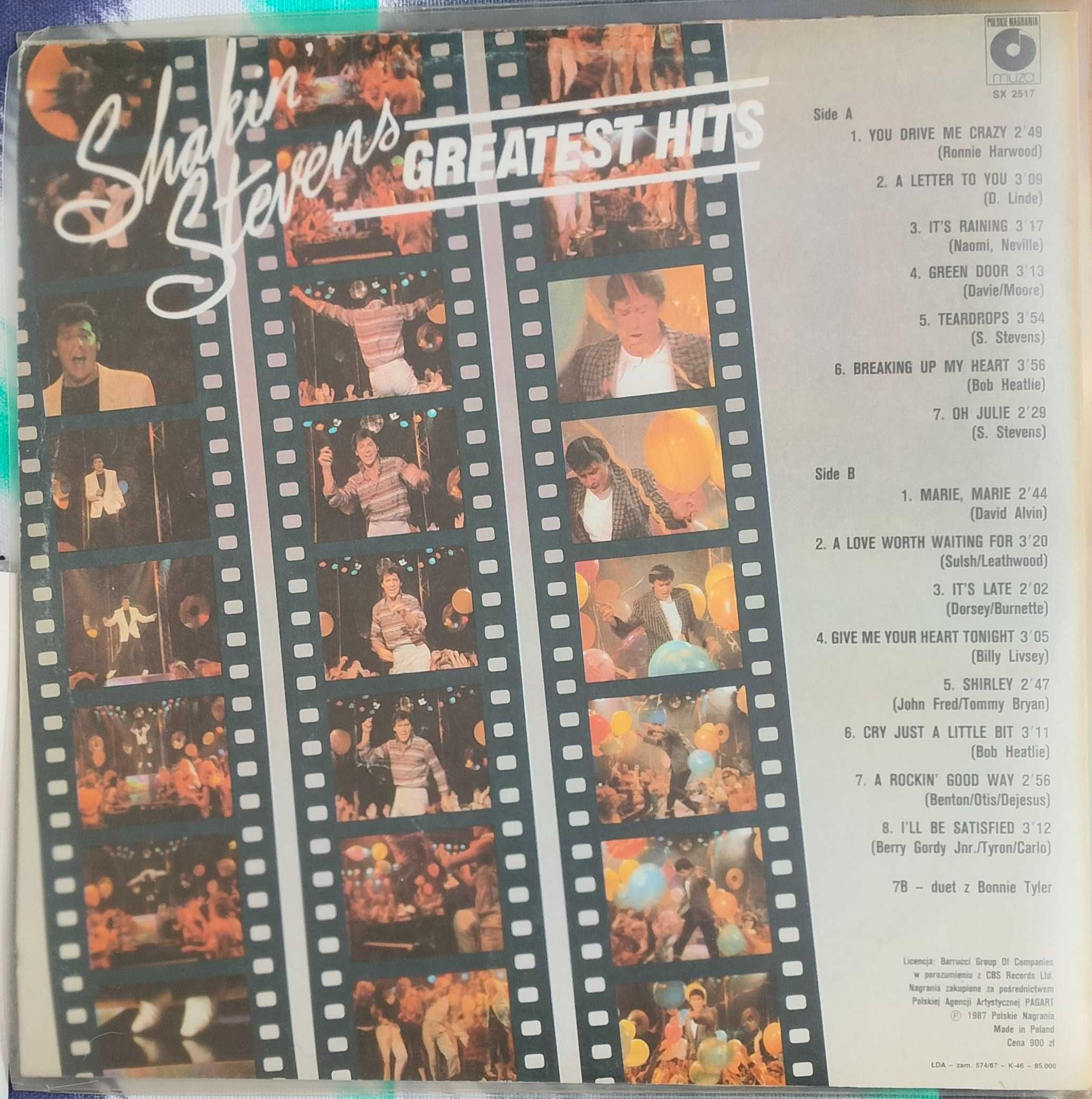 SHAKIN STEVENS - Greates hits - vinyl / SX 2517