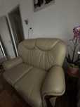 Sofa Beje De Dois Lugares