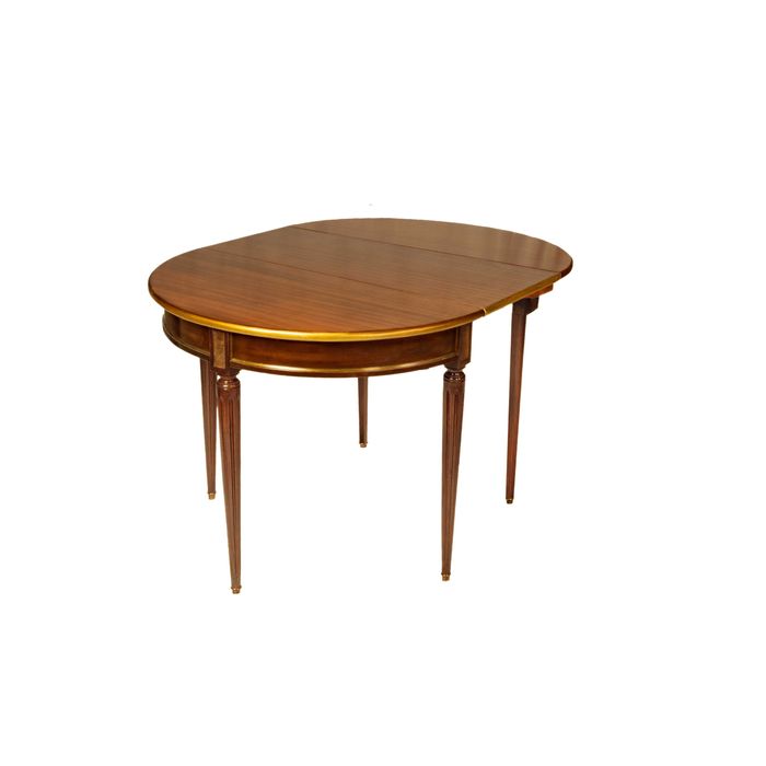 Mesa Jantar Mogno Extensível Maison Jansen, Século XX