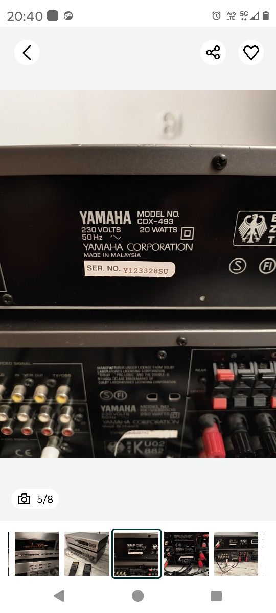 Yamaha RXV-V492 amplituner
