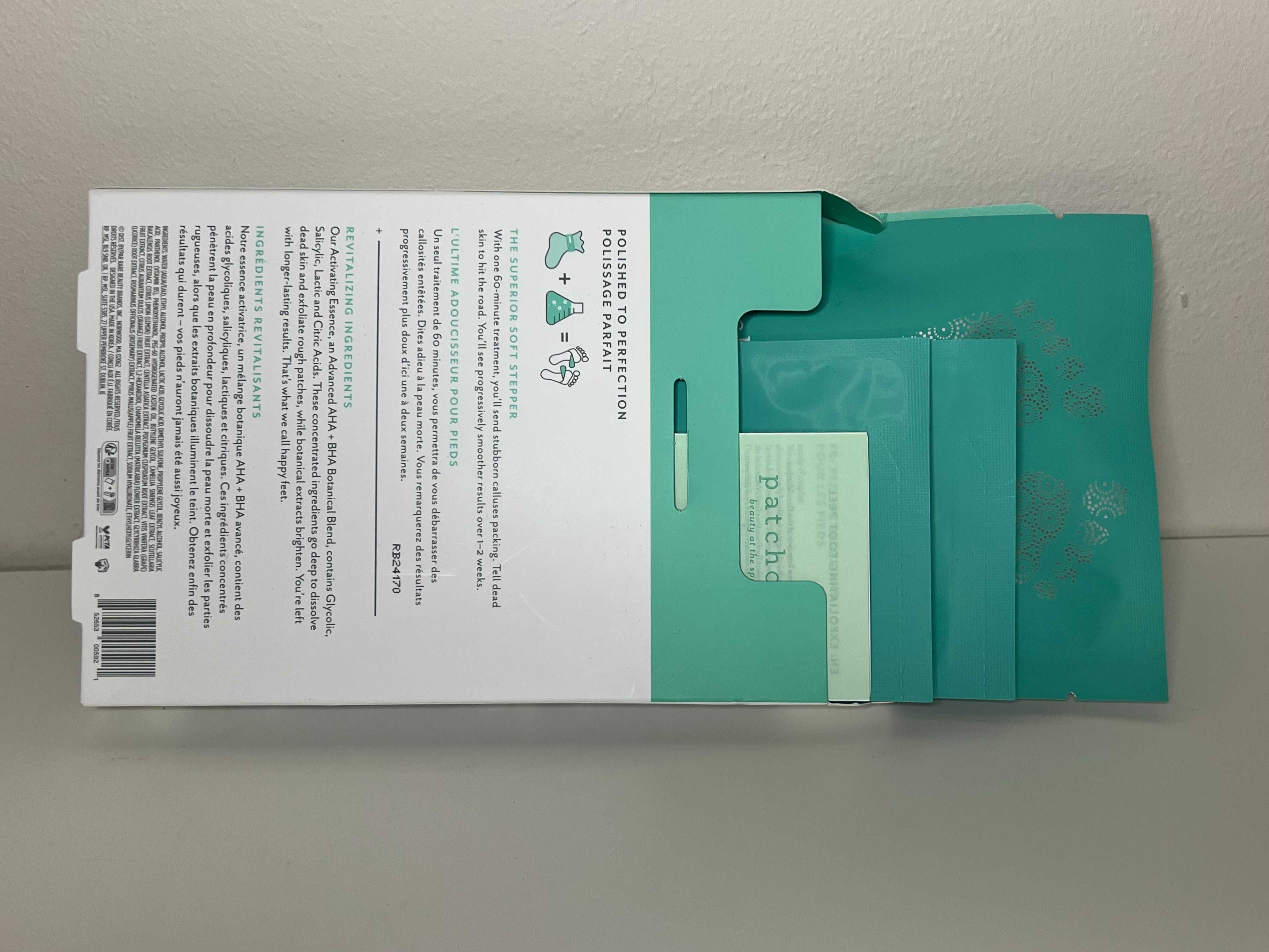 PATCHOLOGY PoshPeel Pedicure Maska z tkaniny do stóp 3szt oryginalna