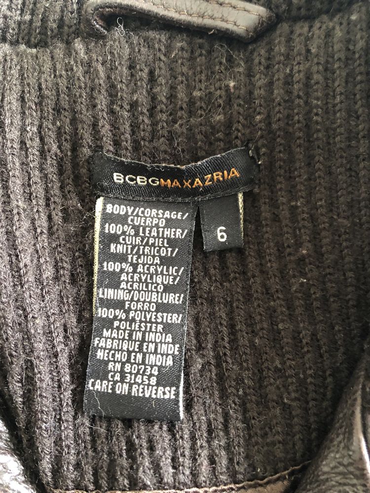 Casaco de senhora em pele BCBG Maxazria