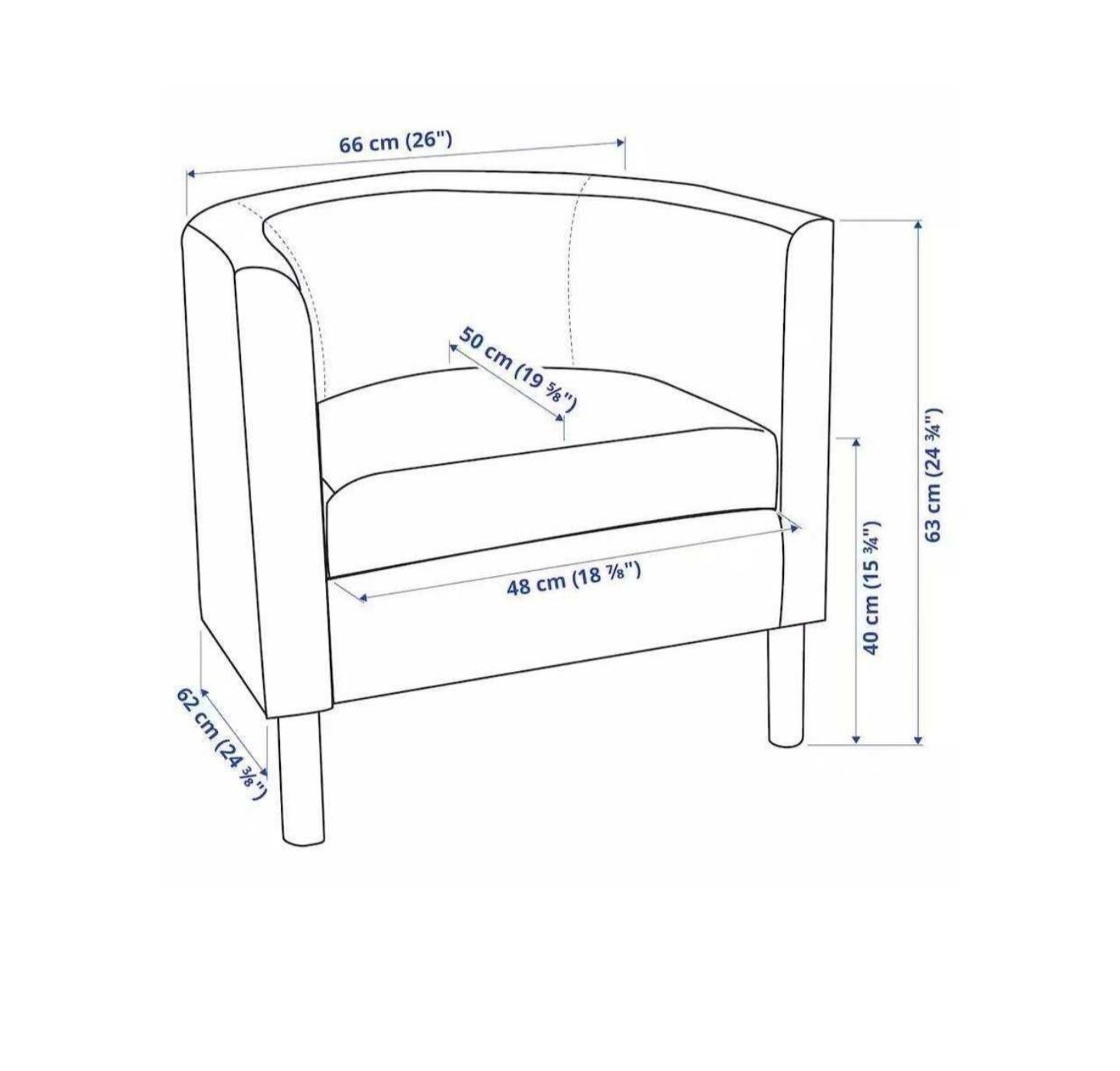 Poltrona preta ikea