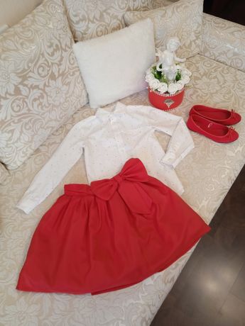 Шикарная фирменная нарядная юбка с бантом, юбка-пачка, нарядное платье