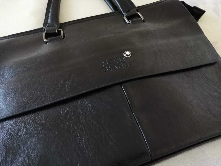 Сумка Mont Blanc (портфель). Натуральна шкіра! Унісекс. Під формат А4