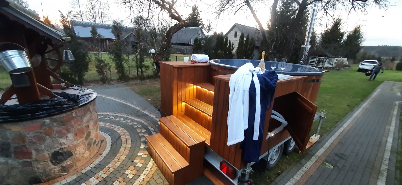 Duża Balia 10-cio osobowa, Bania mobilna, Jacuzzi. Wynajem