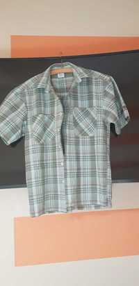 Koszula chłopięca z krótkim rękawem. Rozmiar 146/152