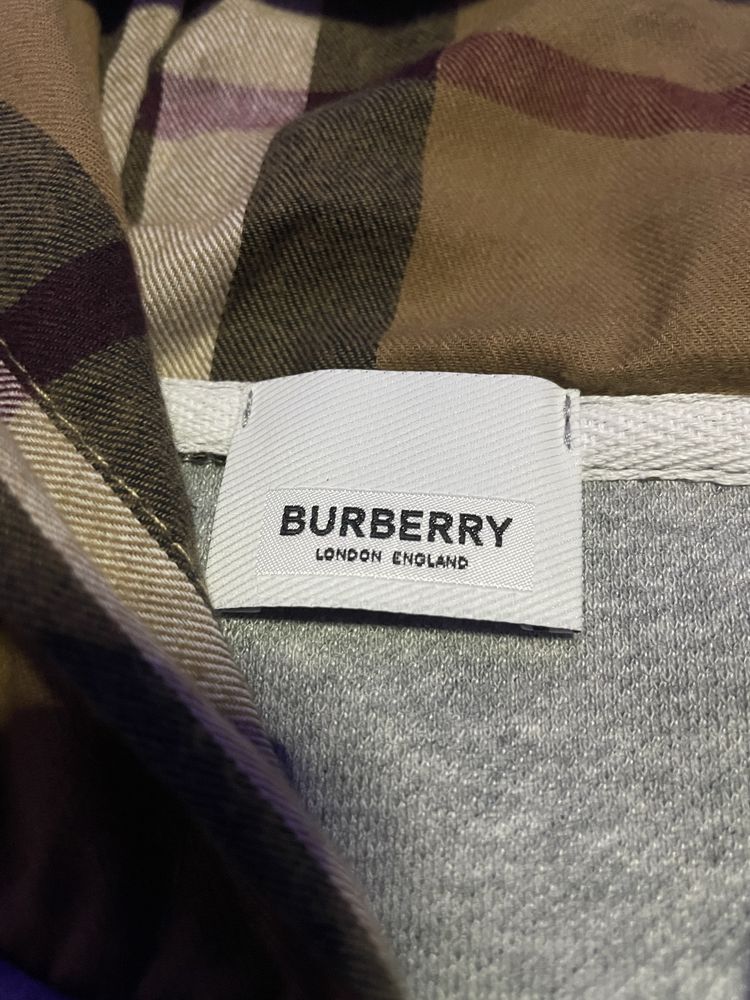 Зіп худі Burberry нові в сірому кольорі