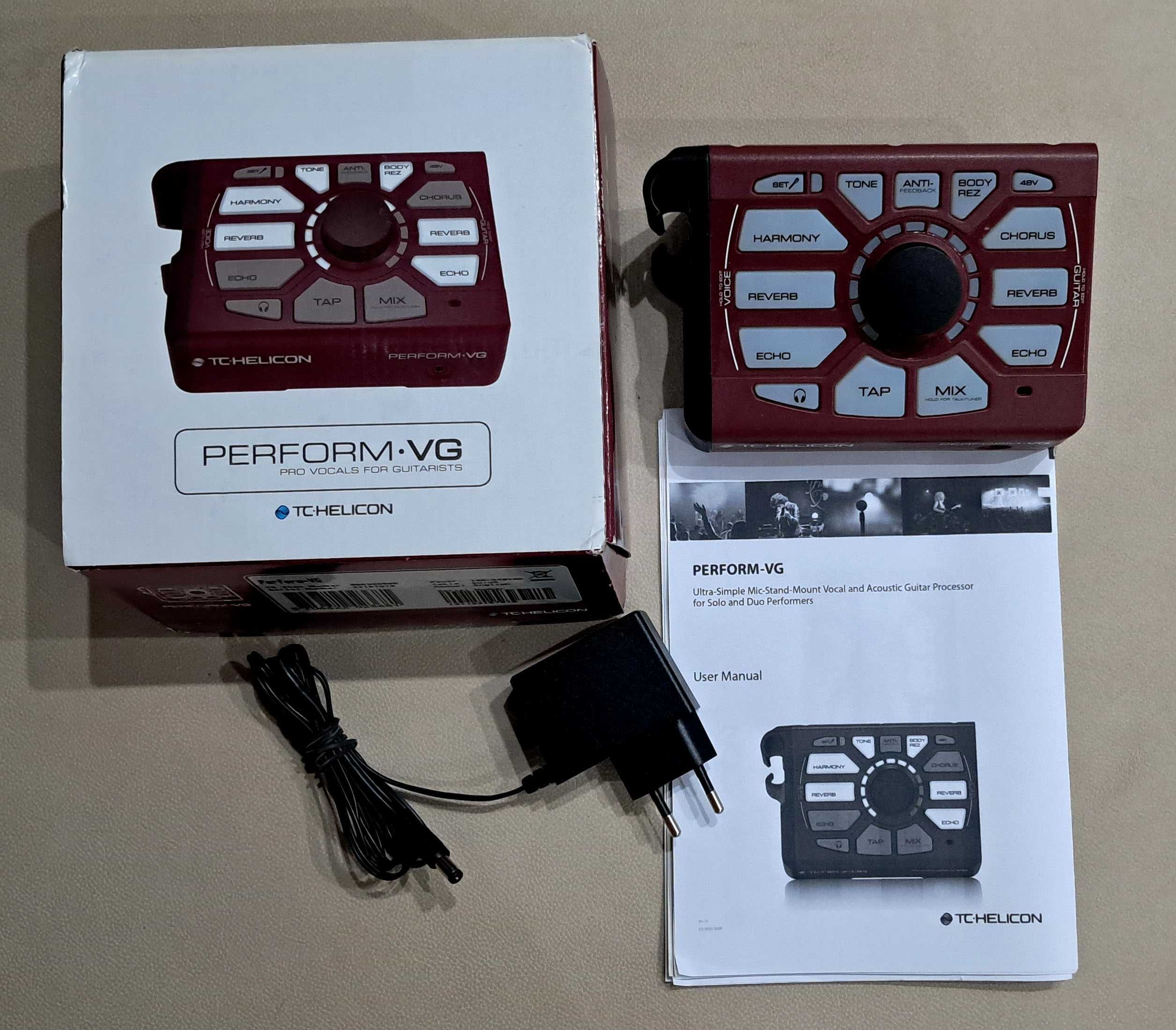 TC Helicon Perform-VG, NEW Firmware, Manual EN, efekt wokalno-gitarowy