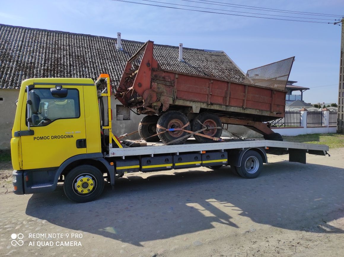 Pomoc drogowa autolaweta laweta holowanie transport niskopodwozie 25t