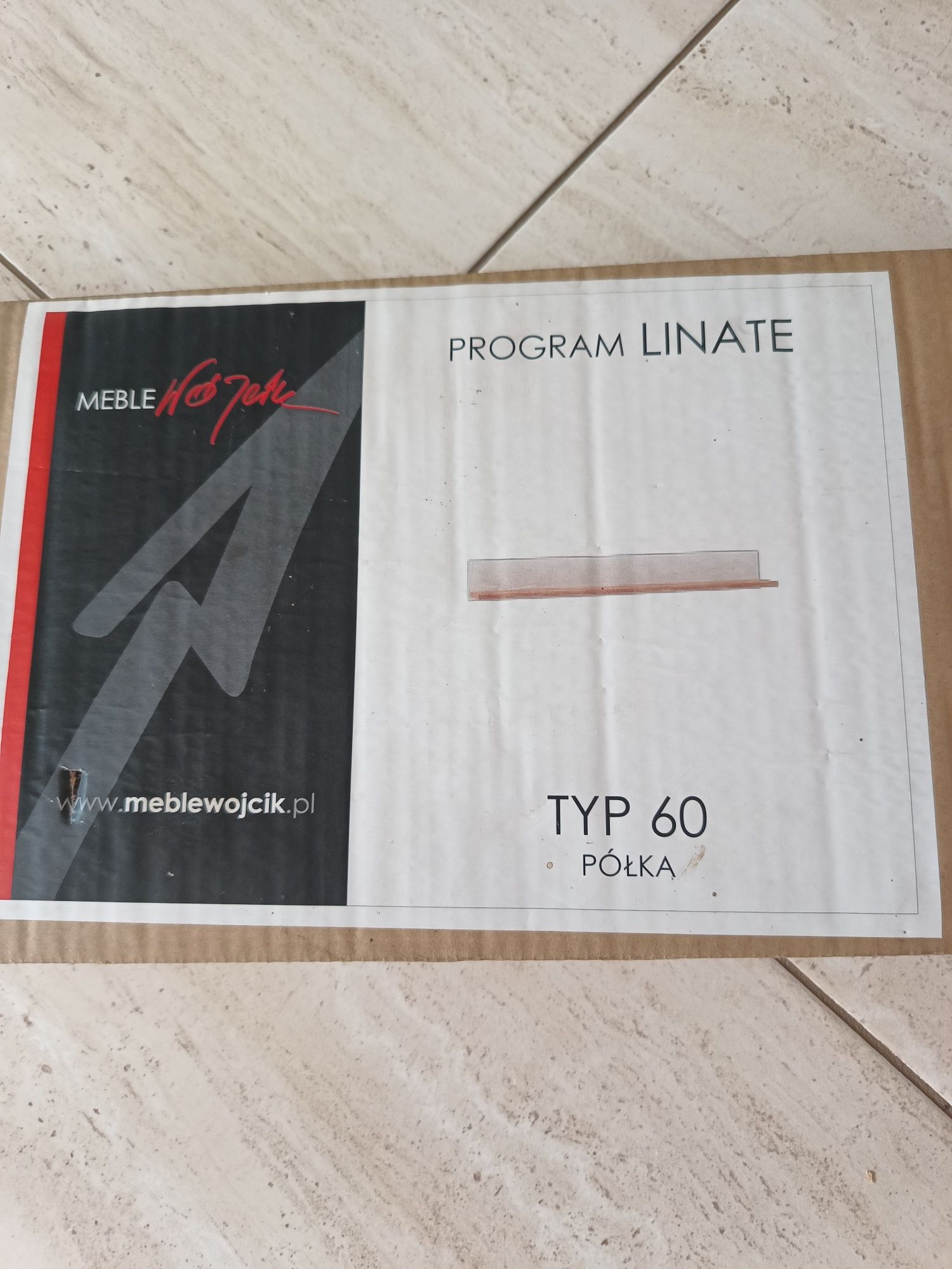 Półka LINATE, meble Wójcik, typ 60, nowa