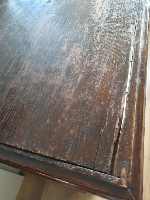 Stara komoda z lustrem kryształ nadstawka kolonialna