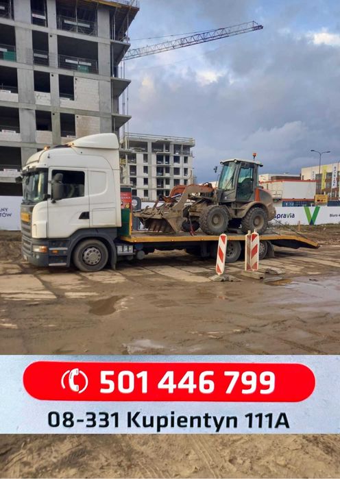 USŁUGI TRANSPORTOWE do 17 ton auta, maszyny rolnicze, sprzęt budowlany