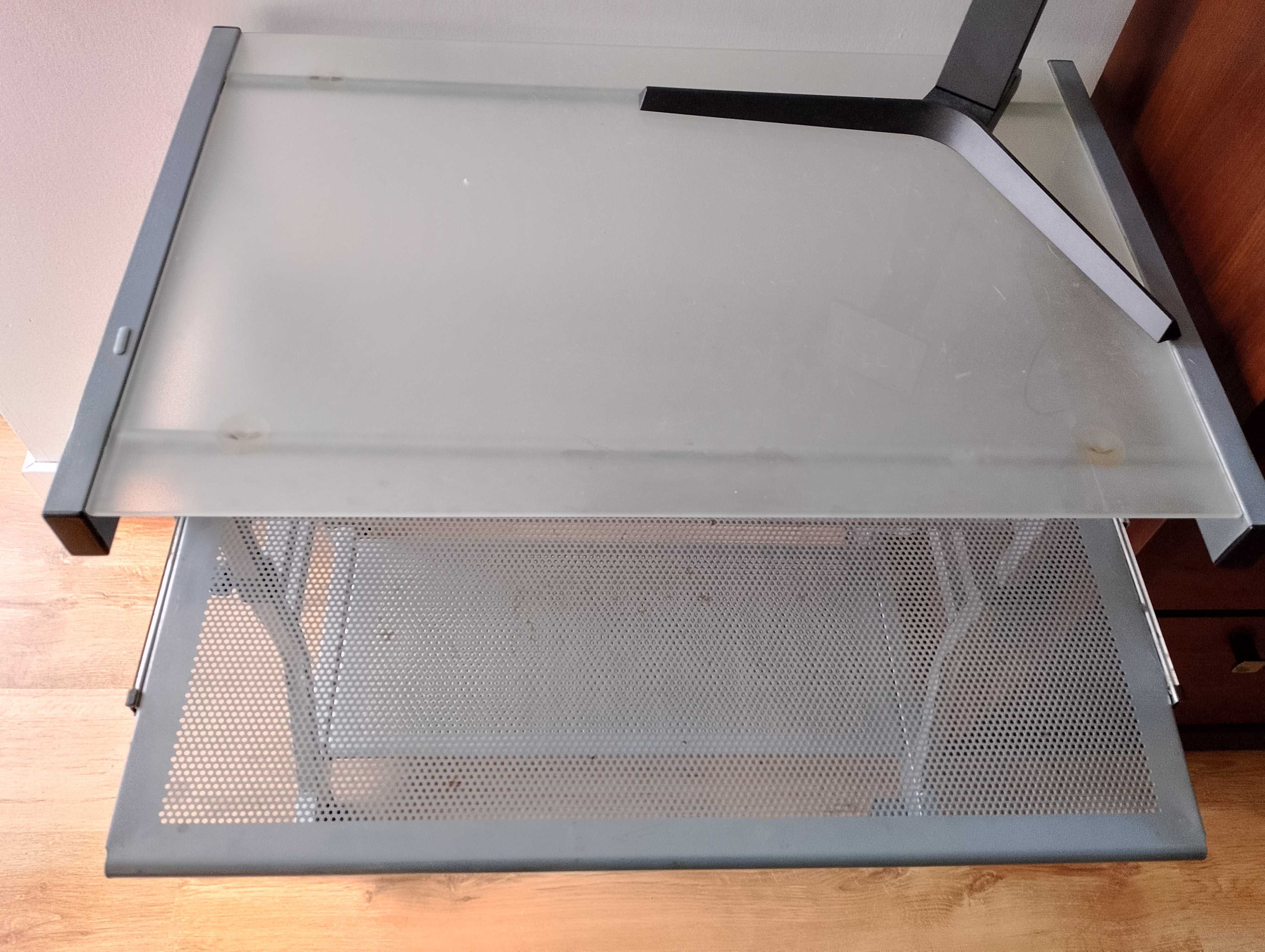 Biurko domowe szklane do komputera