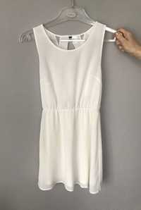 Biała krótka sukienka H&M 36/S