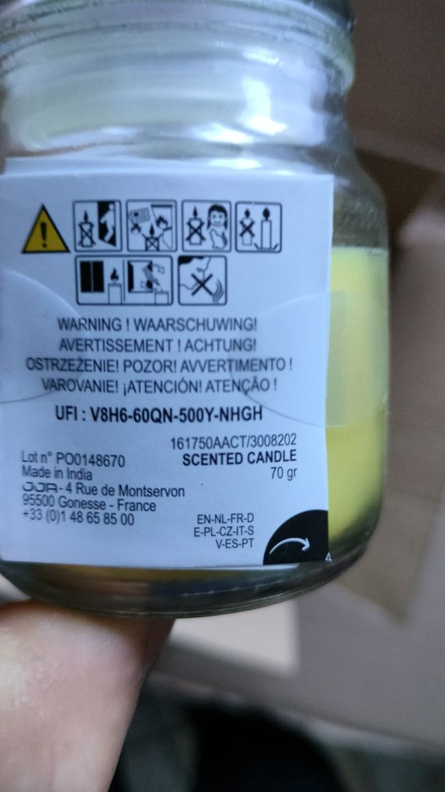 Świeczka Citronella Zestaw 3szt.