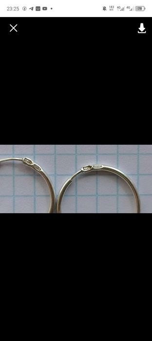 Продам серебряні сережки