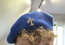 Beret harcerski granatowy