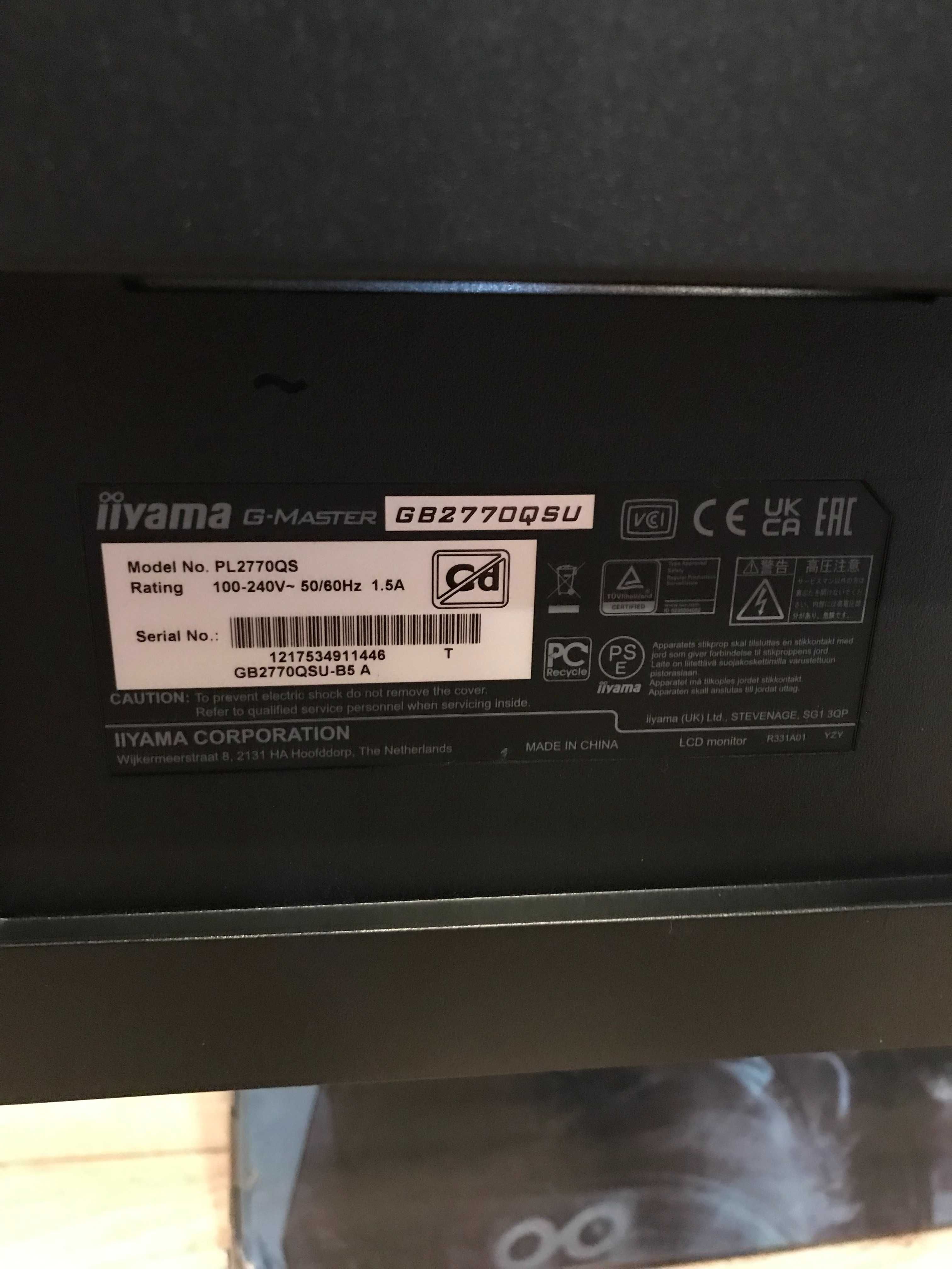 Monitor Gamingowy iiyama G-Master GB2770QSU-B5 RedEagle 27"