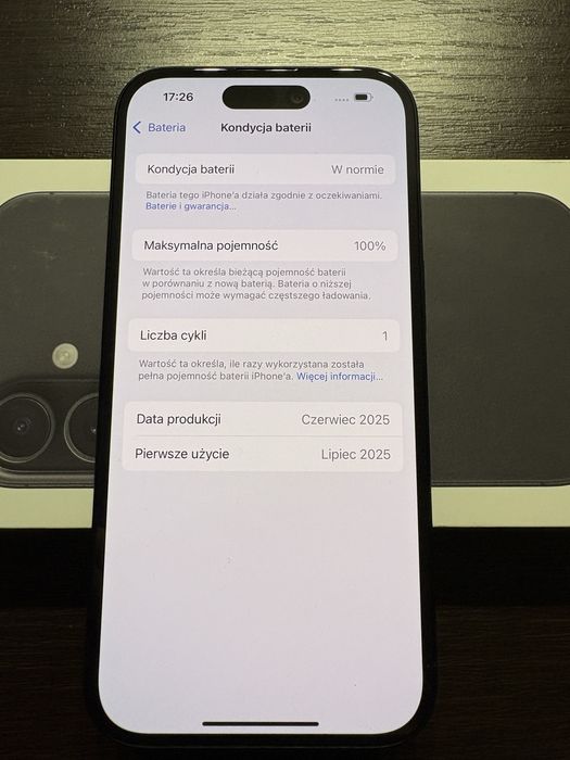 Iphone 16 Black 128GB bateria 100% gwarancja