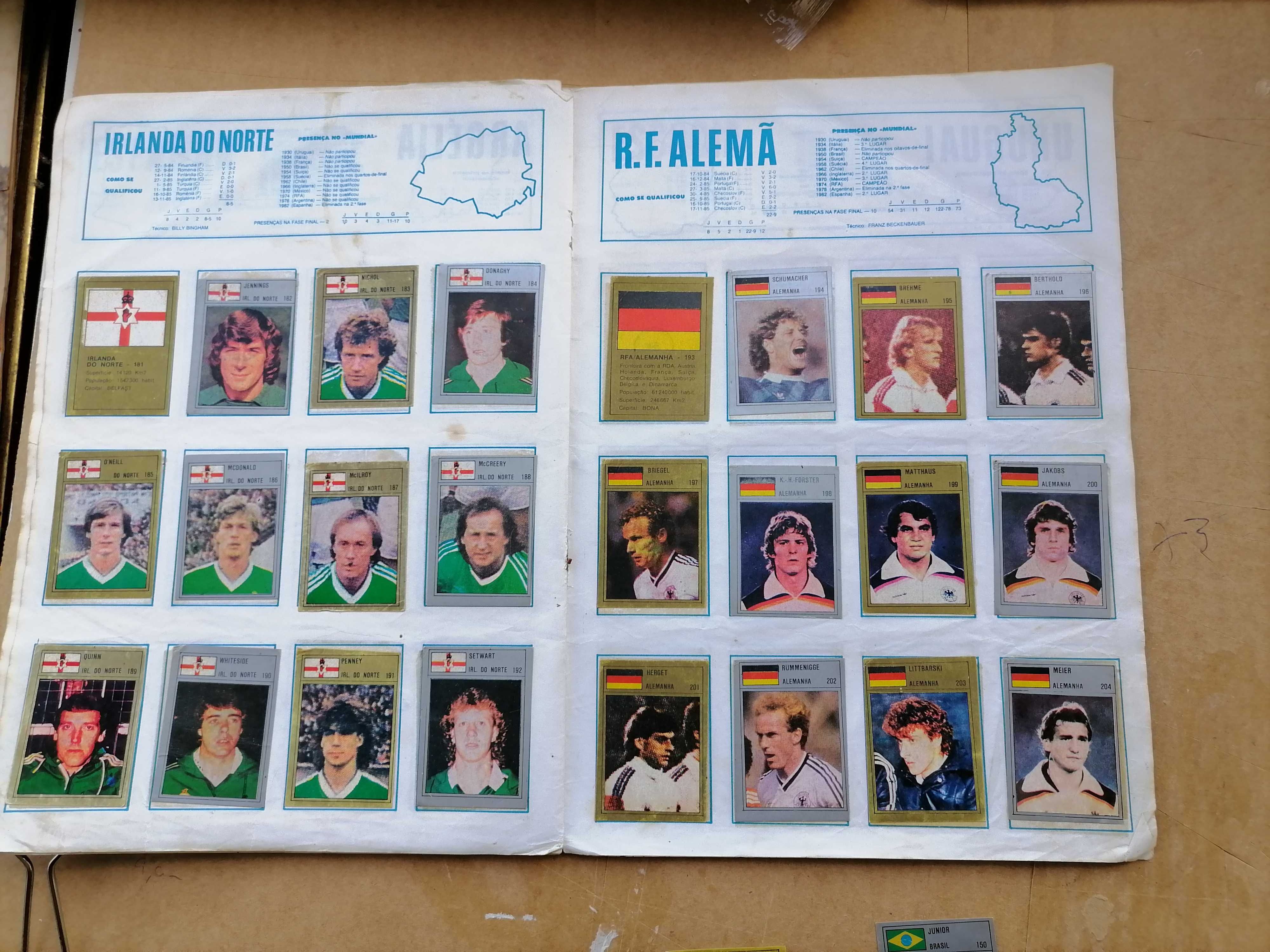 Caderneta Cromos MÉXICO 86 c/Cromo Maradona Edição Manil