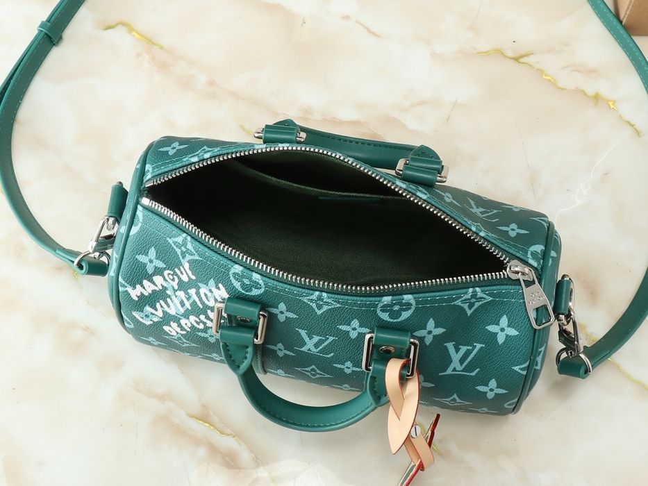 LOUIS VUITTON keepall 25cm сумка мужская унисекс зеленая серая желтая