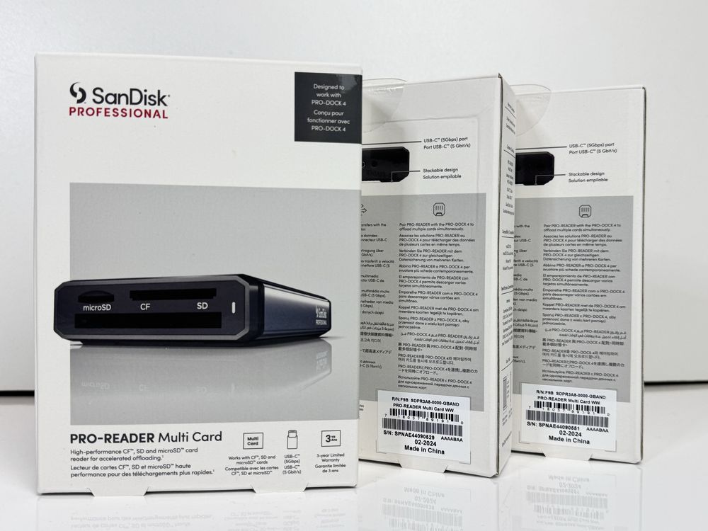 Картридер SanDisk USB-C 3.2 Professional PRO-READER SDPR3A8-0000