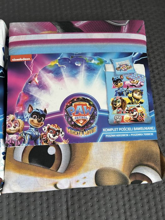 Nowy zestaw pościel dziecięca Psi Patrol Kosmopieski 160x200 przeście