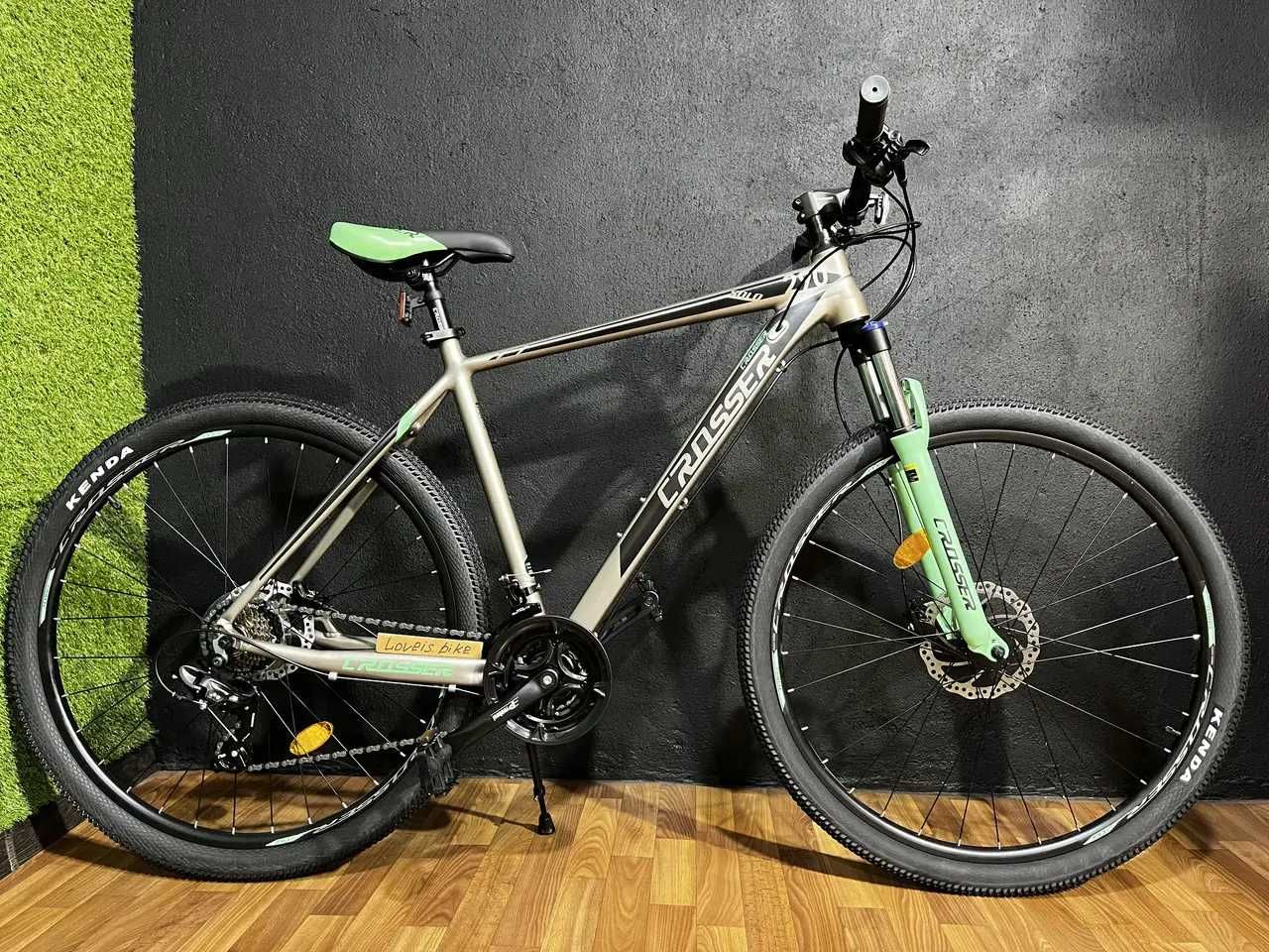 Горный алюминиевый велосипед Crosser Solo 29/19 ГИДРАВЛИКА 3х7 / 2x9 !